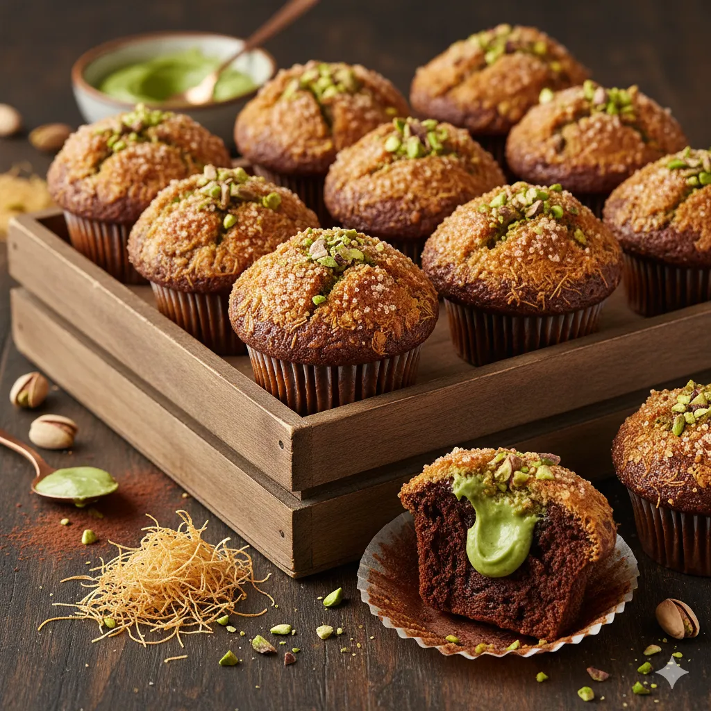 Dubai Chocolate Muffins — Dubai chocolate recipe